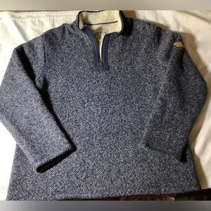 MENS ORVIS LONG SLEEVE SWEATER SIZE L BLUE